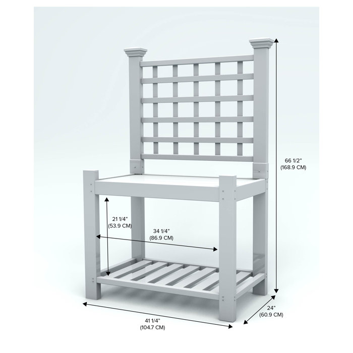 Vita Burbank Deluxe Vinyl Potting Bench & Reviews Wayfair